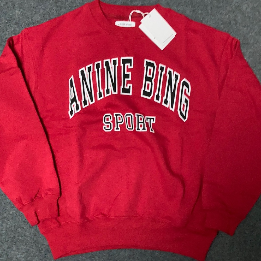 Anine Bing miles Sweatshirt Crew neck size Small